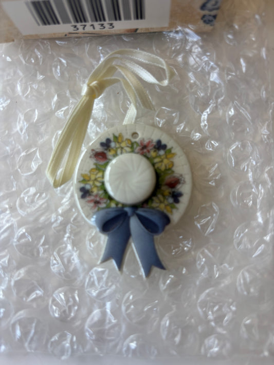Longaberger Early Blossoms Bonnet Basket Tie On - NIB #37133