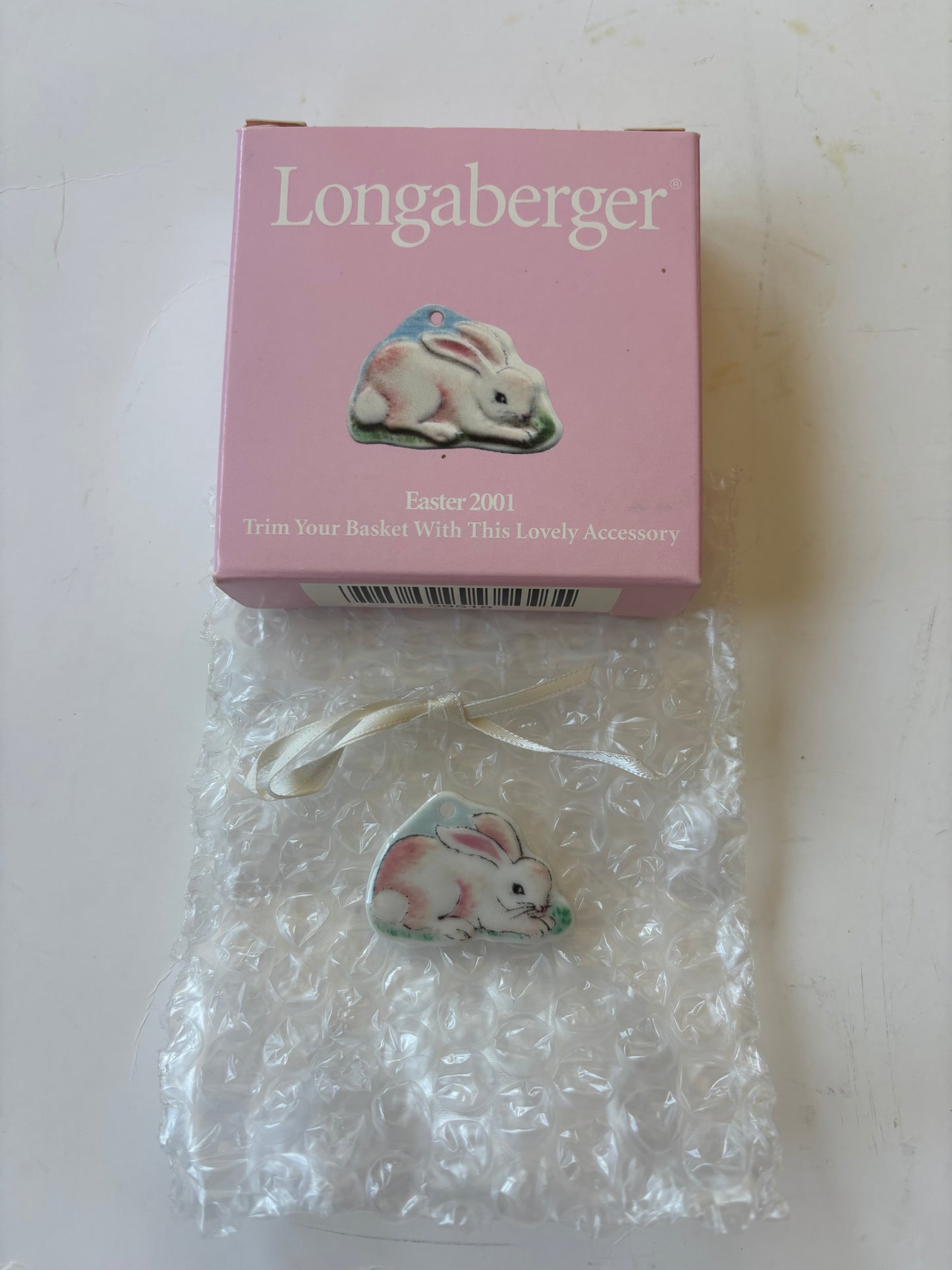 Longaberger 2001 Easter Basket Tie On - NIB #39519