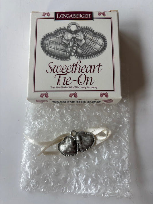 Longaberger Sweetheart Basket Tie On - NIB #71617