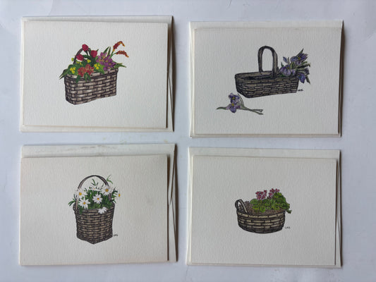 Longaberger Notecards - Set of 4 w/envelopes
