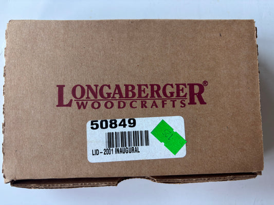 Longaberger 2001 Inaugural Basket Lid - NIB #50849