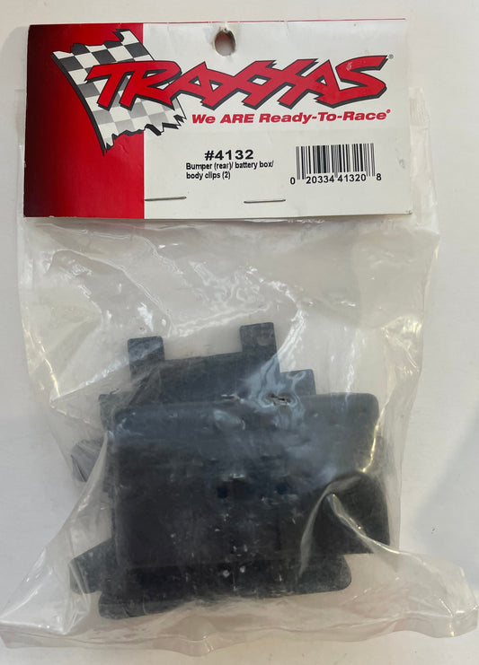 Traxxas Rear Bumper and Battery Door Set Black #4132