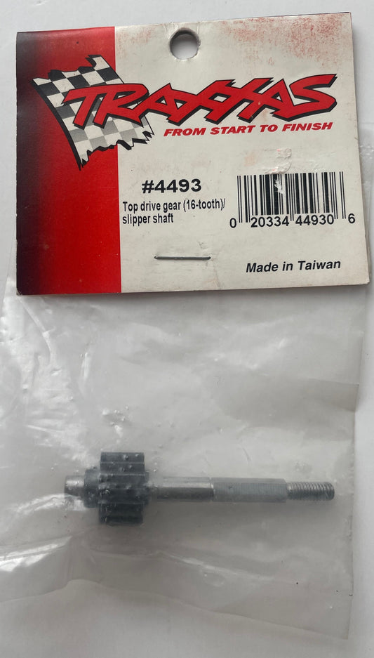 Traxxas 16T Top Drive Gear w/ Slipper Clutch Shaft #4493