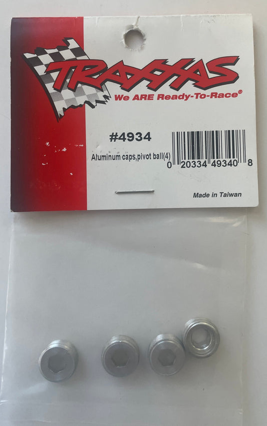 Traxxas Aluminum Pivot Ball Caps (4 pc) #4934