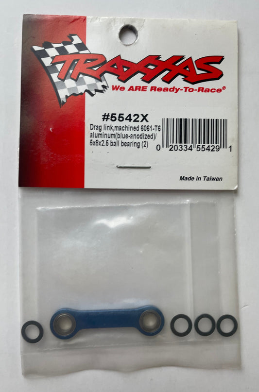 Traxxas Machined Blue-Anodized Steering Drag Link #5542X