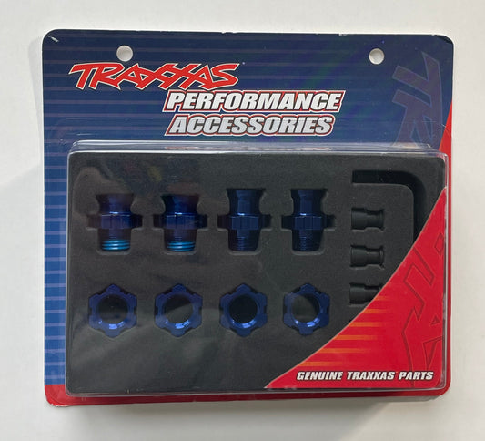 Traxxas 17mm Blue-Anodized Hex Adapters #5853X