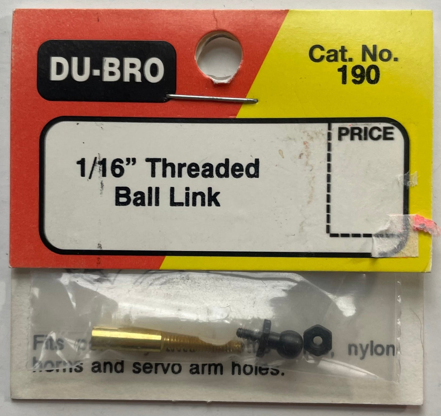 Du-Bro 1/16" Threaded Ball Link #190