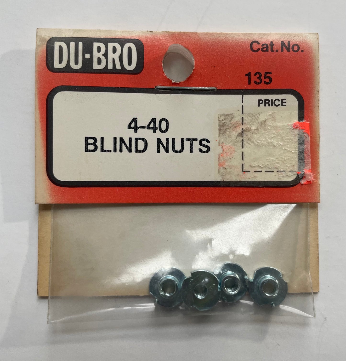 Du-Bro 4-40 Blind Nuts (4 pc) #135