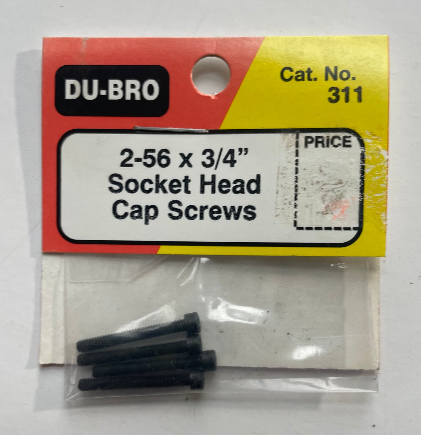 Du-Bro 2-56 x 3/4" Socket Head Cap Screws #311