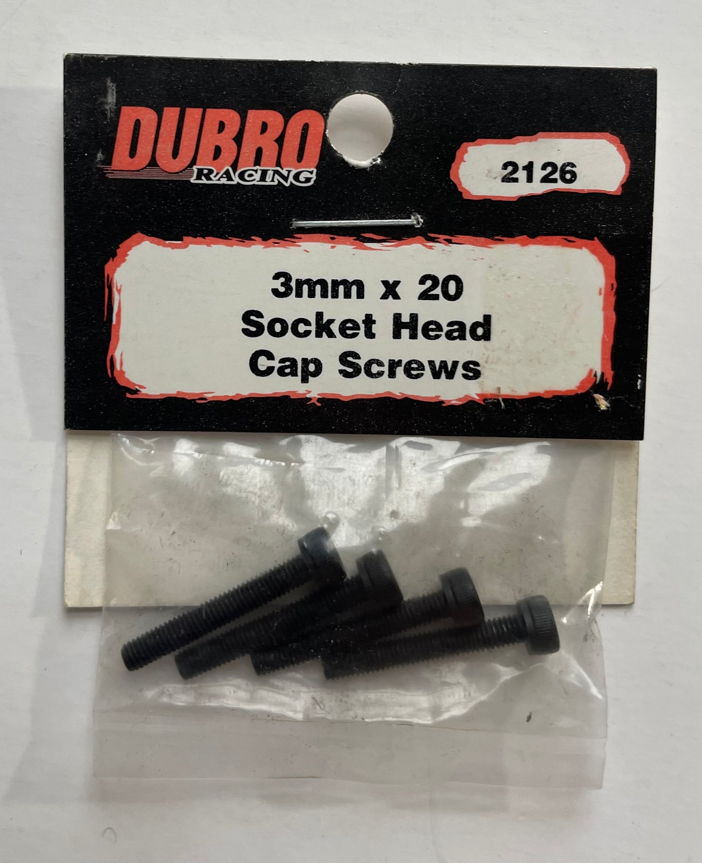 Du-Bro 3 x 20mm Socket Head Cap Screw (4 pcs) #2126