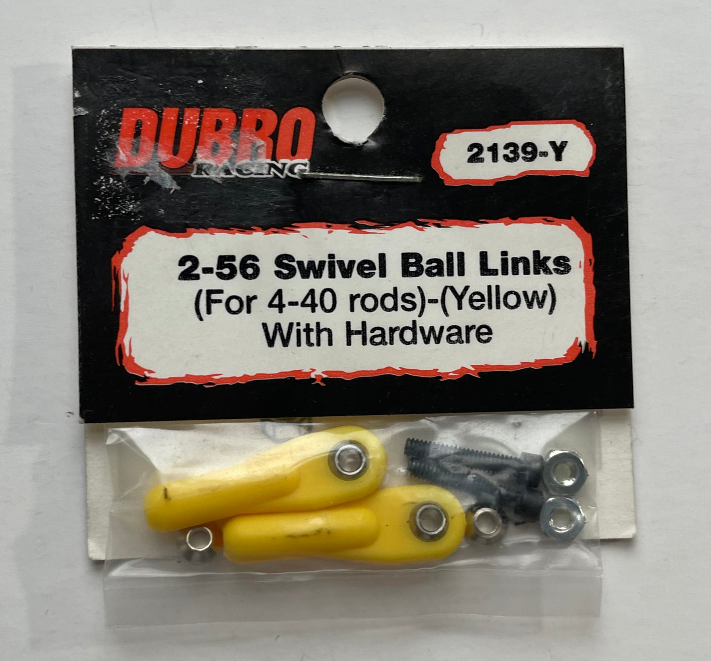 Du-Bro Yellow 2-56 Swivel Ball Links #2139-Y