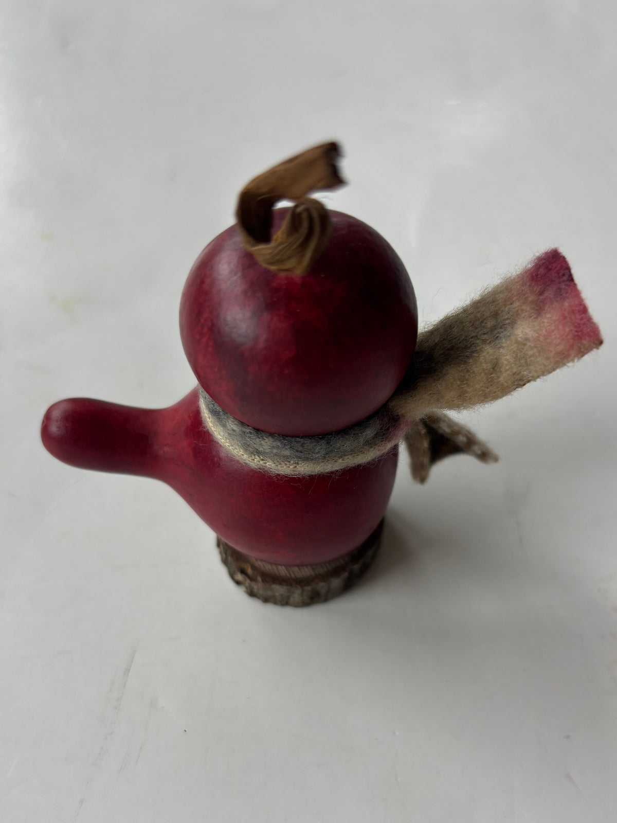 Hand-Crafted Gourd - Lil Red Birdie Figurine - NEW