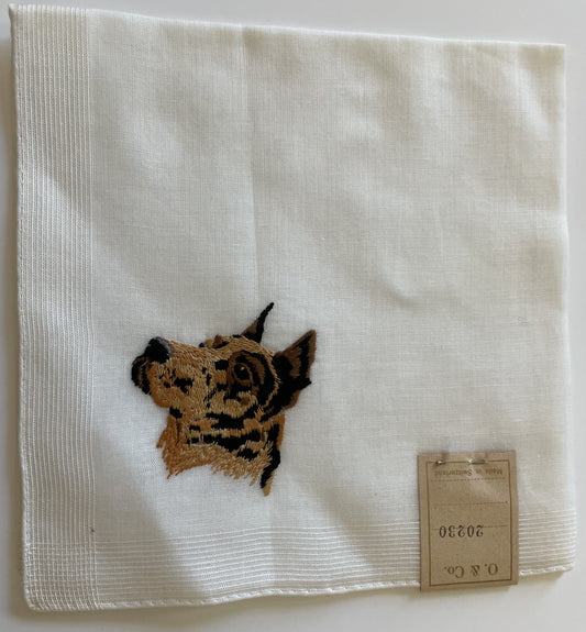 Vintage O. & Company Brown Dog Handkerchief