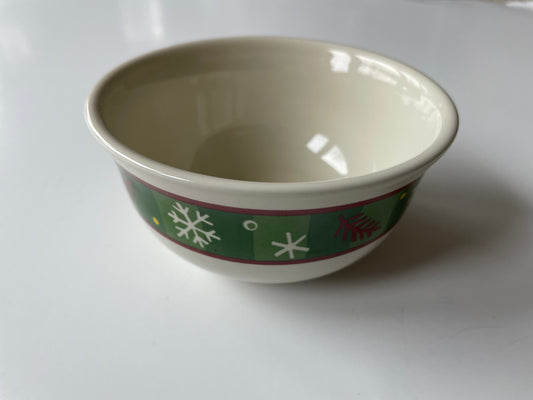 Longaberger Christmas Dessert Bowl/Dip Bowl