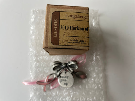 Longaberger 2010 Horizon of Hope Tie On/Pin - NIB #23820