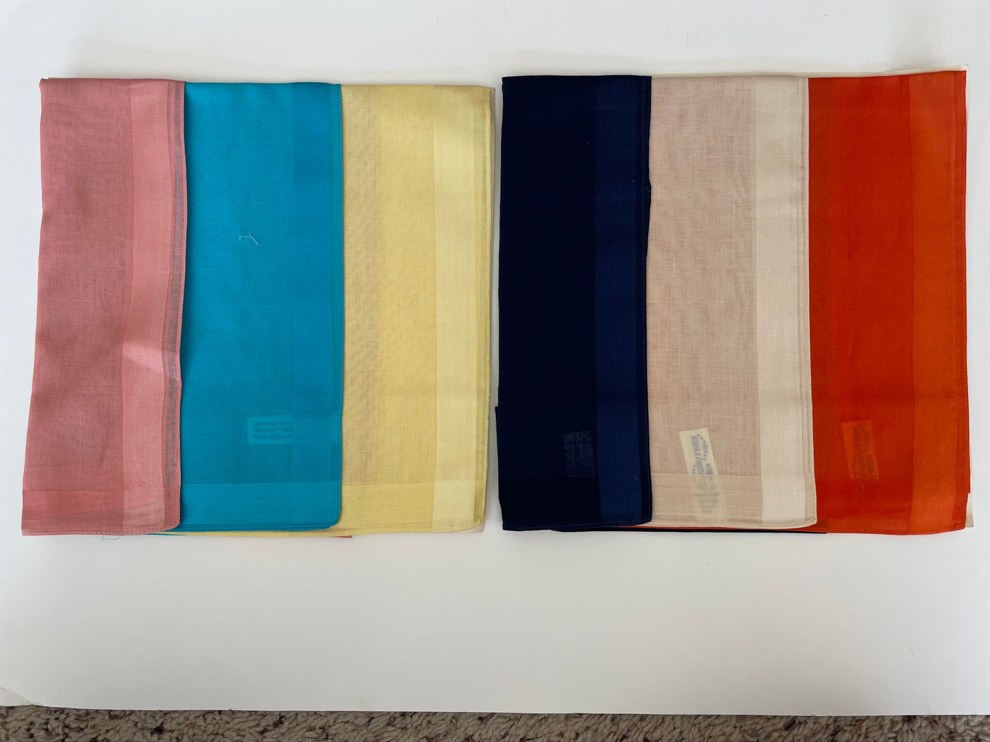 Vintage 1950's Celebrities by Desco Made in Italy Handkerchiefs (Set of 6)