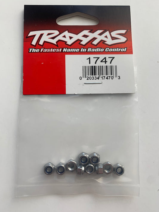 Traxxas Nuts 4mm nylon locking (10) #1747