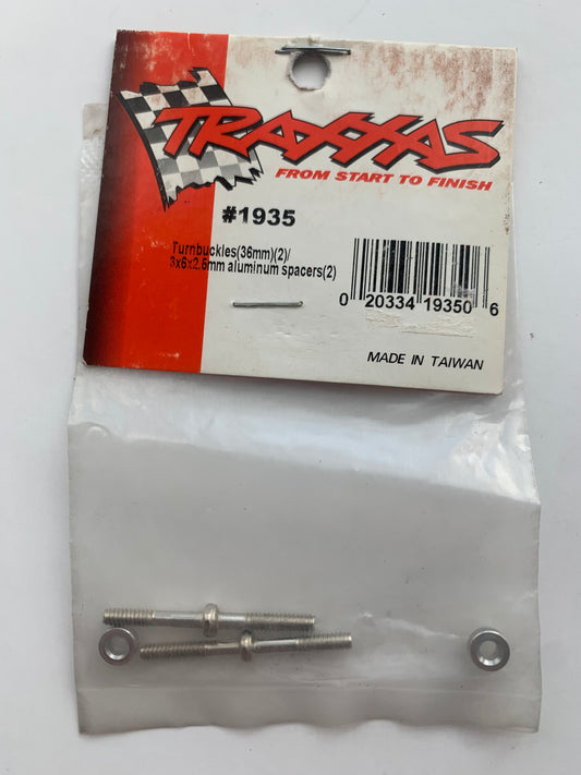 Traxxas Turnbuckles (36mm)(2)/3x6x2.5mm aluminum spacers (2) #1935