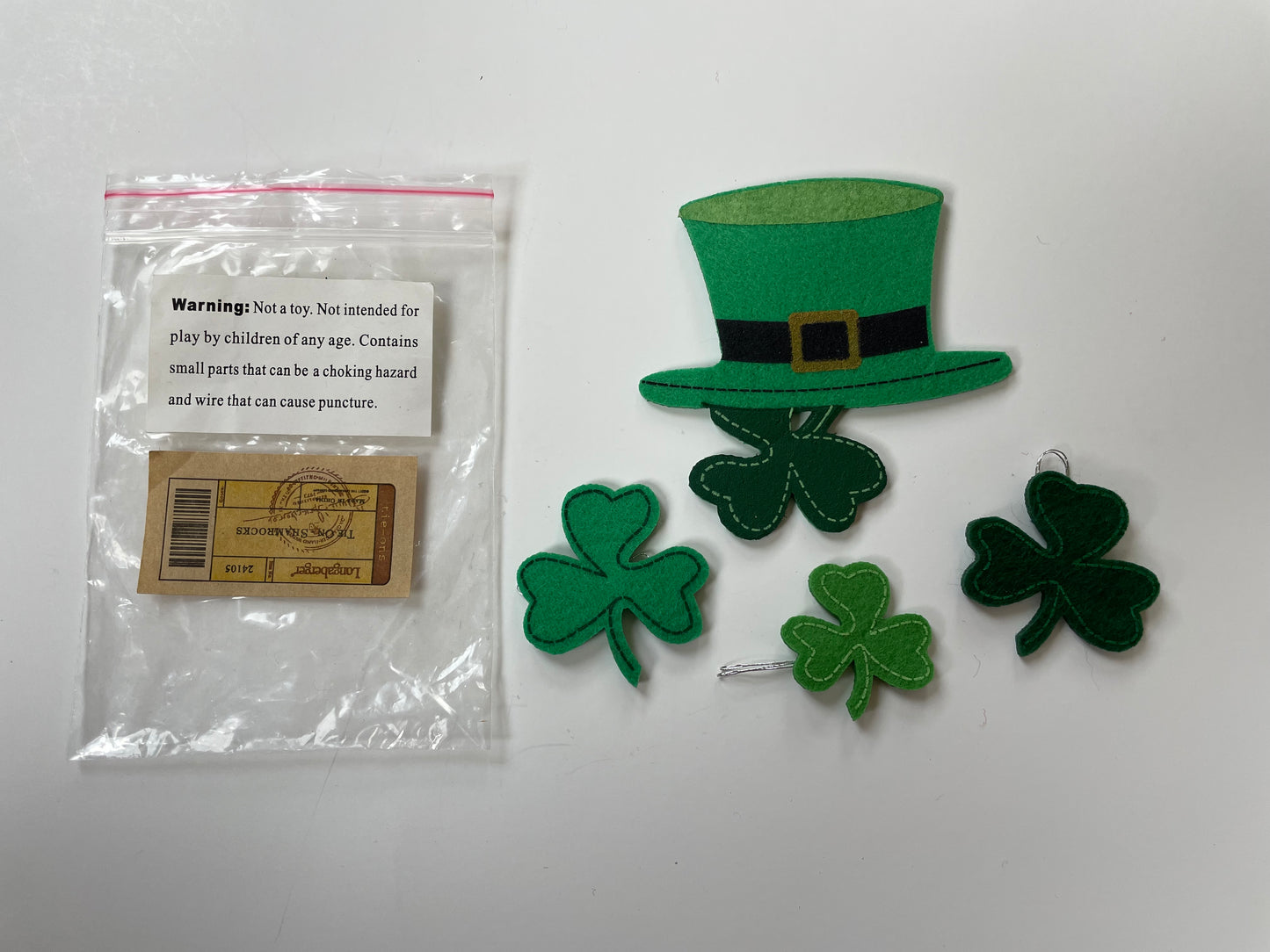 Longaberger Tie On Shamrocks - NIB - #24105