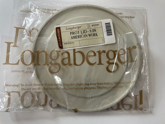 Longaberger Protector Lid 8" American Work - NIB - #40395