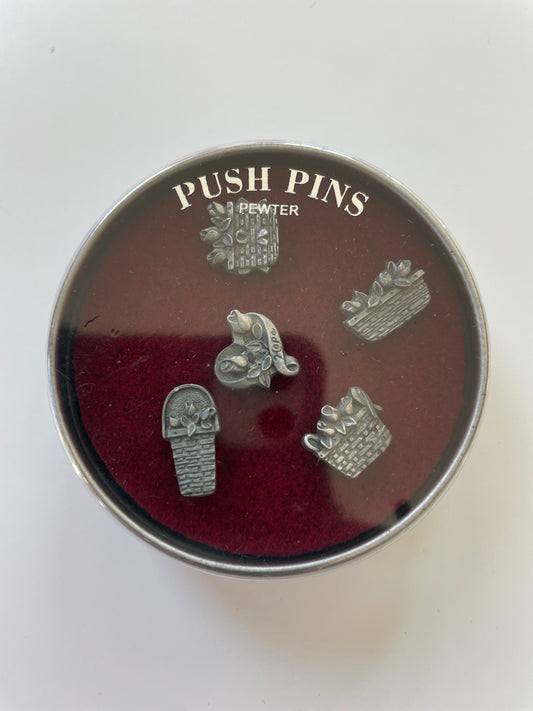 Longaberger Hope Pewter Push Pins - New