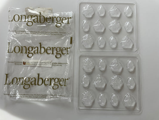 Longaberger 2004 2 Pack Easter Candy Molds - NIB - 40823