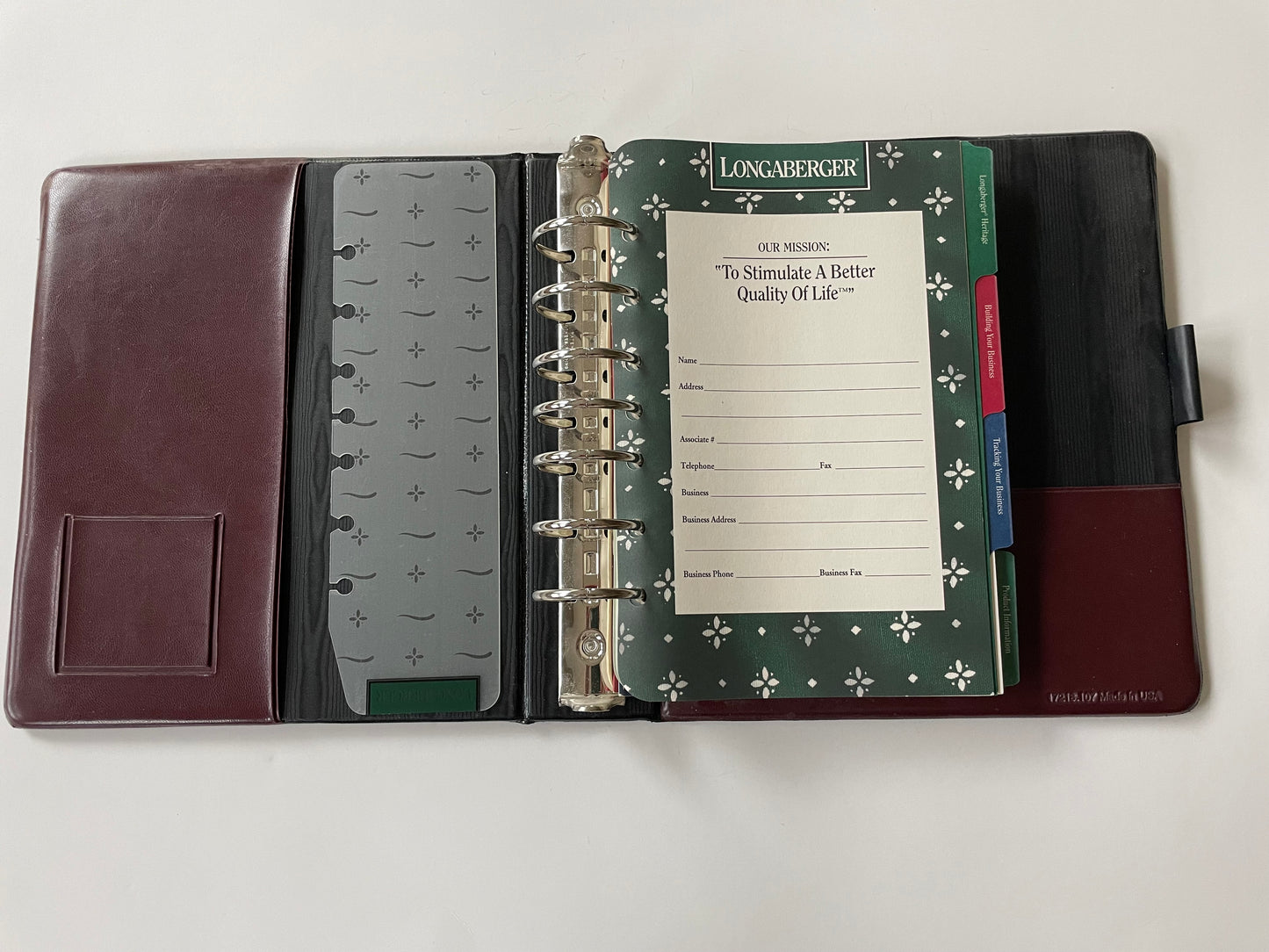 Longaberger 1996/1997 Consultant Notebook