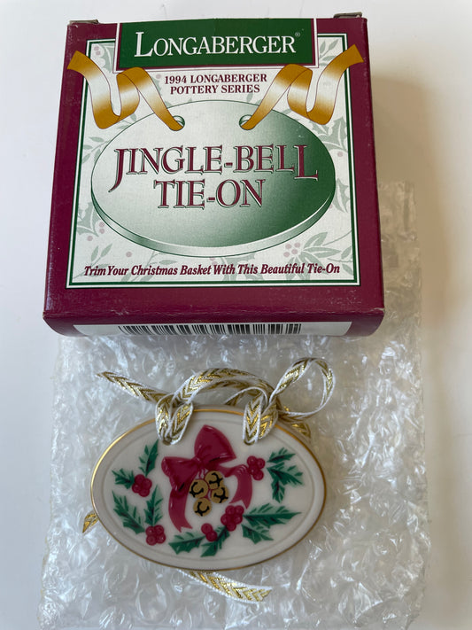 Longaberger Jingle Bells Basket Tie On - #31437
