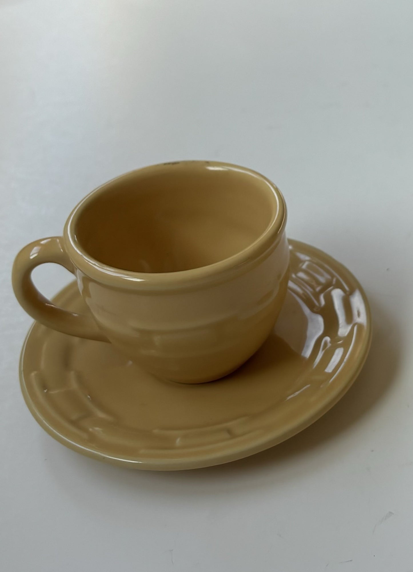 Longaberger Woven Traditions Tea Party Child's Cup & Saucer Set 2"