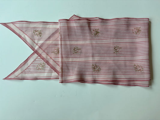 Vintage Desco 100% Polyester Neck Scarf w/Rose Design