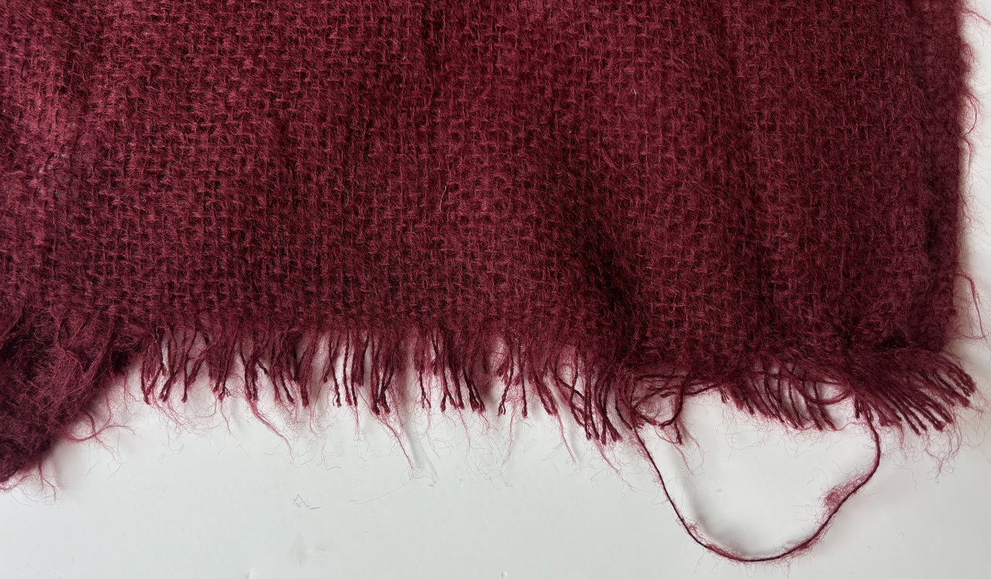 Vintage Maureen Benun Burgundy Scarf  100% Acrylic