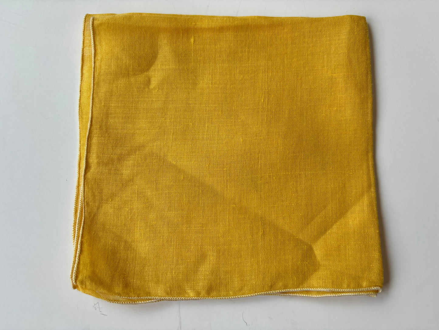 Vintage Yellow Handkerchief