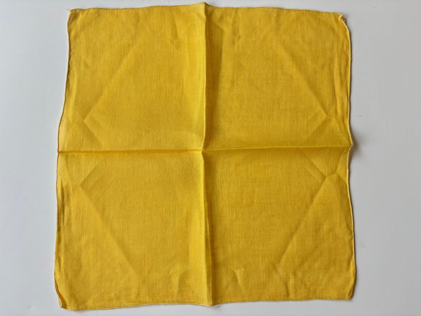 Vintage Yellow Handkerchief