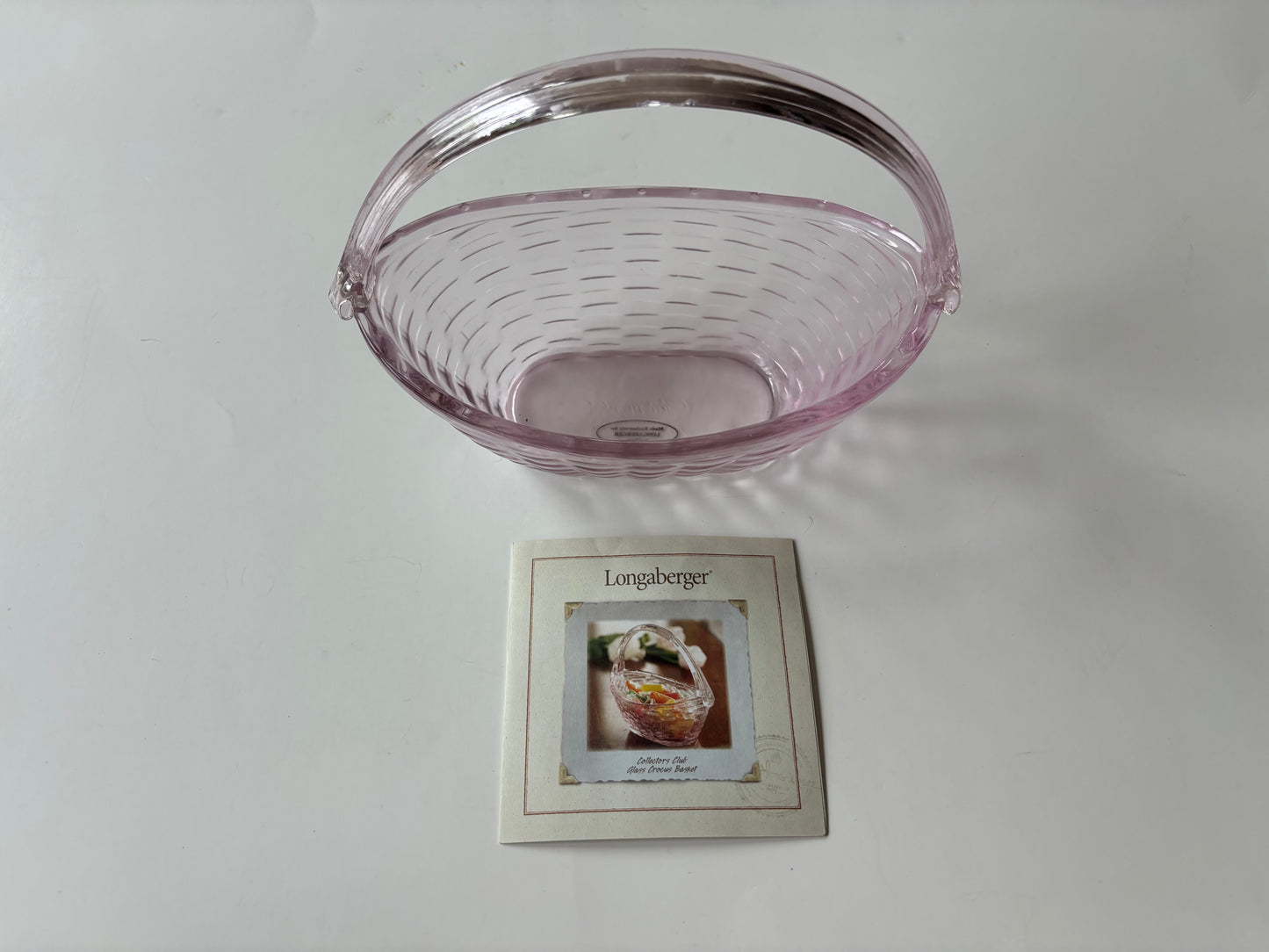 Longaberger Collectors Club Glass Crocus Basket