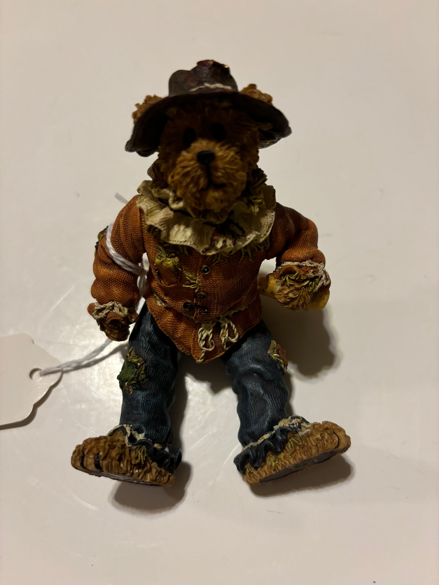 Shoe Box Bears (Boyd's Bears) Scarecrow Resin Figurine - in box.