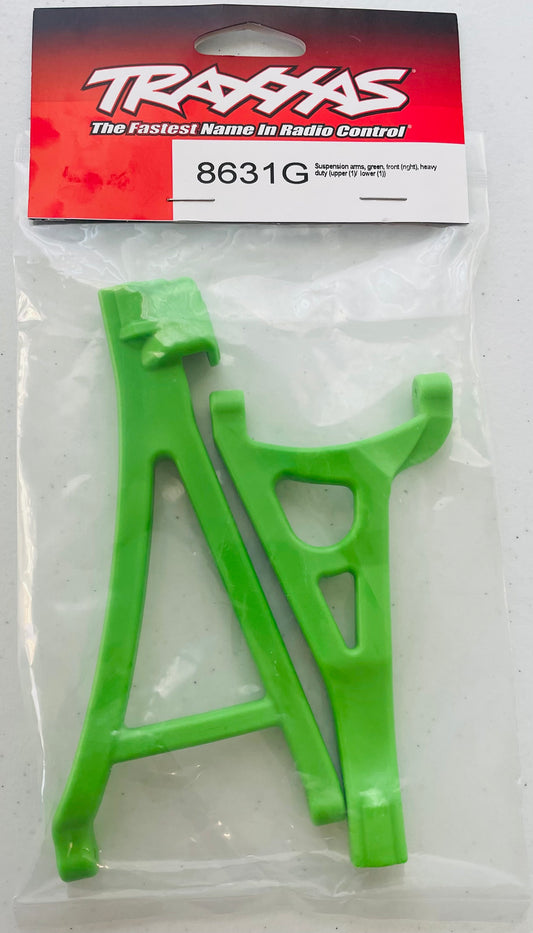 Traxxas Green Front Upper and Lower Right Heavy Duty Suspension Arms #8631G