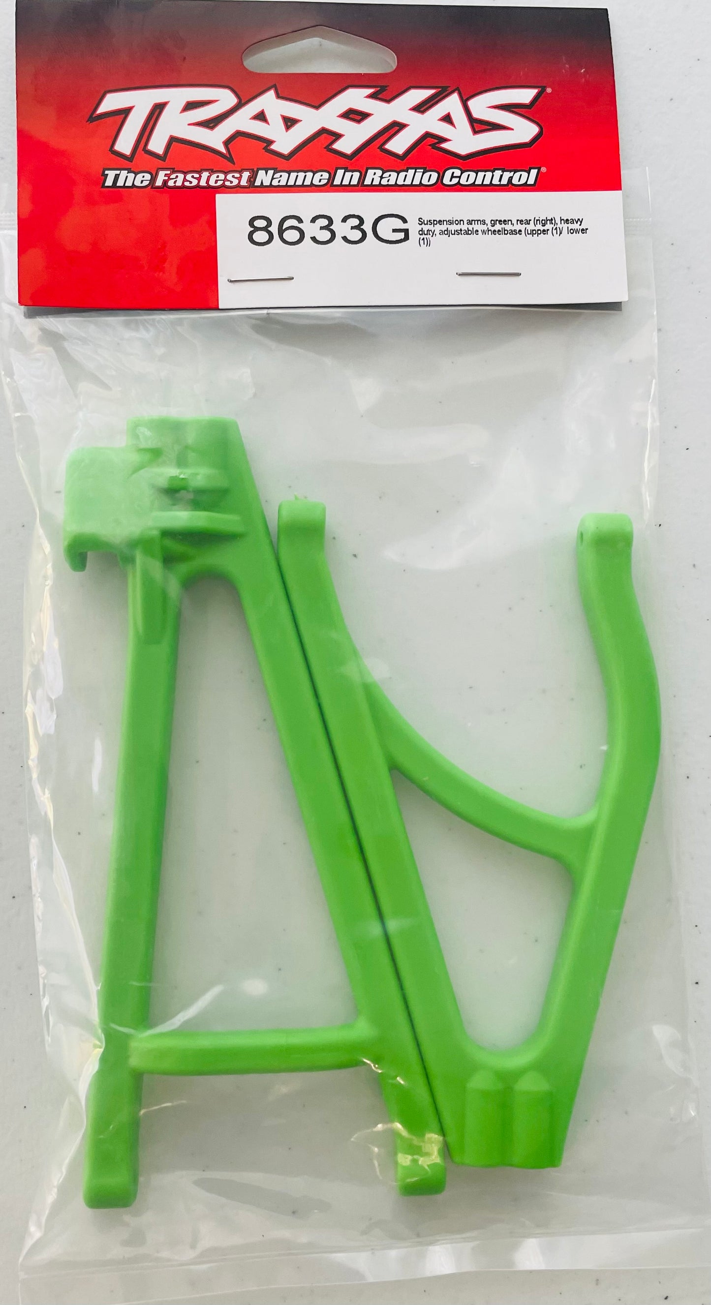 Traxxas Green Rear Upper and Lower Right Heavy Duty Suspension Arms #8633G