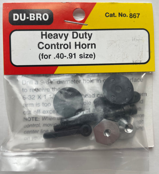 Du-Bro Heavy Duty Control Horn (for .40 - .91 size) #867