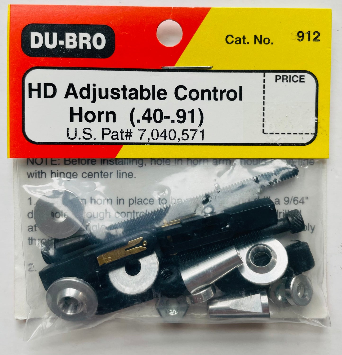 Du-Bro HD Adjustable Control Horn (.40-.91) #912