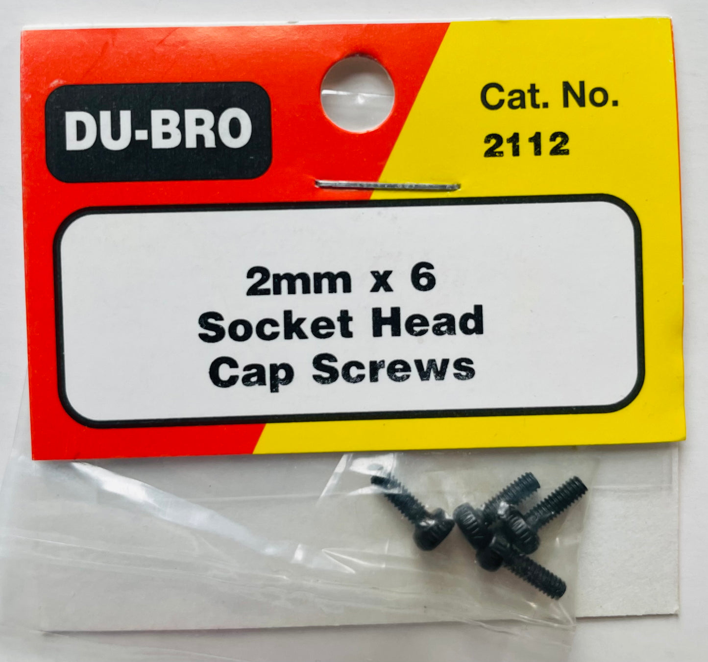 Du-Bro 2mm x 6 Socket Head Cap Screws #2112