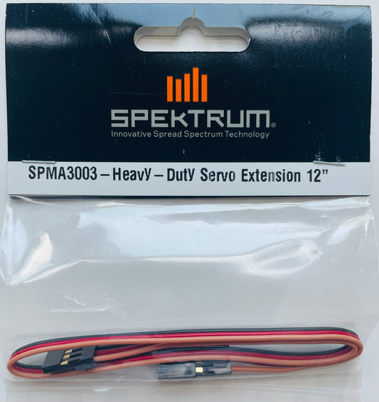 Spektrum Heavy Duty Servo Extension 12" SPMA3003