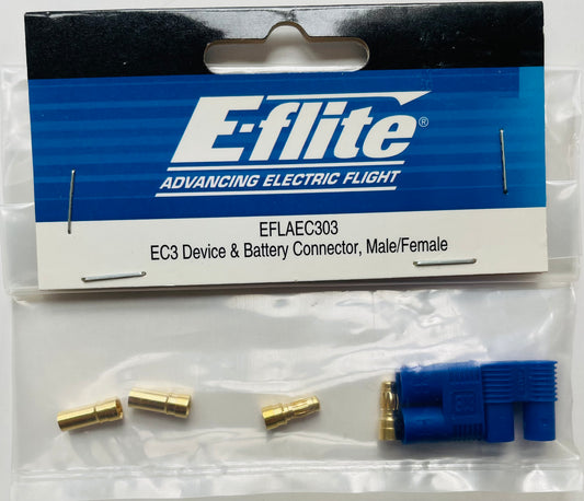 E-Flite EC3 Device & Battery Connector (Male & Female) EFLAEC303