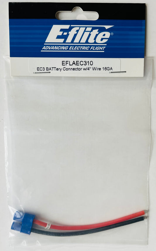 E-Flite EC3 Battery Connector w/4" Wire EFLAEC310