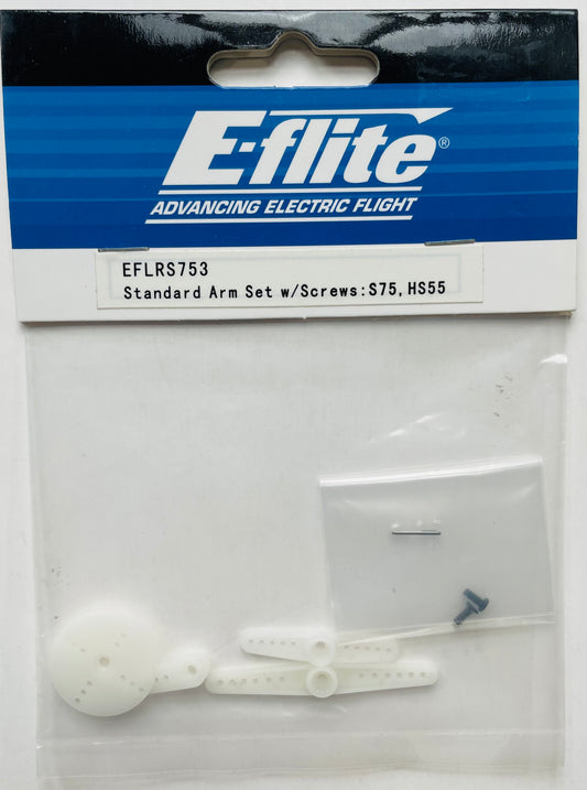 E-Flite Standard Arm Set w/Screws: S75, HS55 EFLRS753