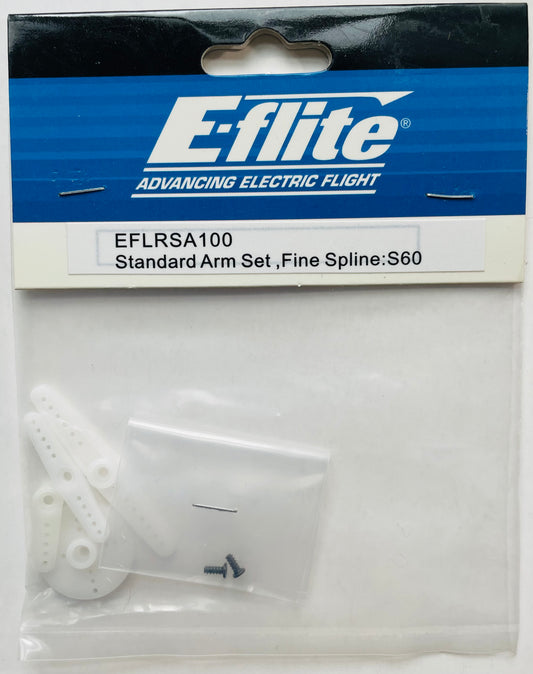 E-Flite Standard Arm Set, Fine Spline: S60 EFLRSA100