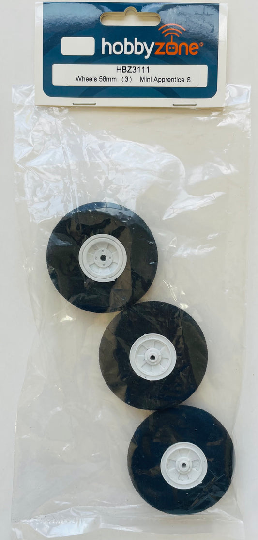 HobbyZone 58mm Wheels (3): Mini Apprentice S HBZ3111