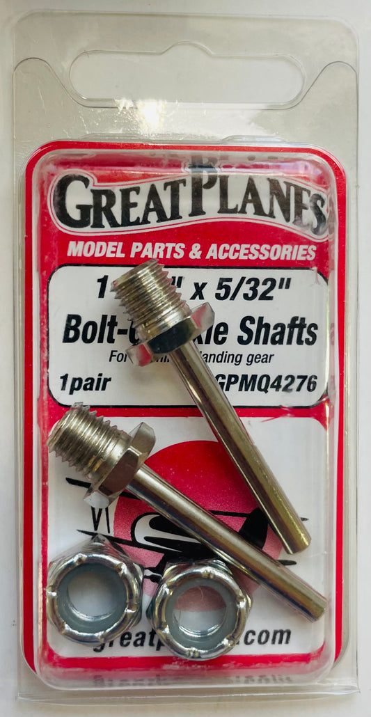 Great Planes 1-1/4" x 5/32" Bolt-On Axle Shafts GPMQ4276