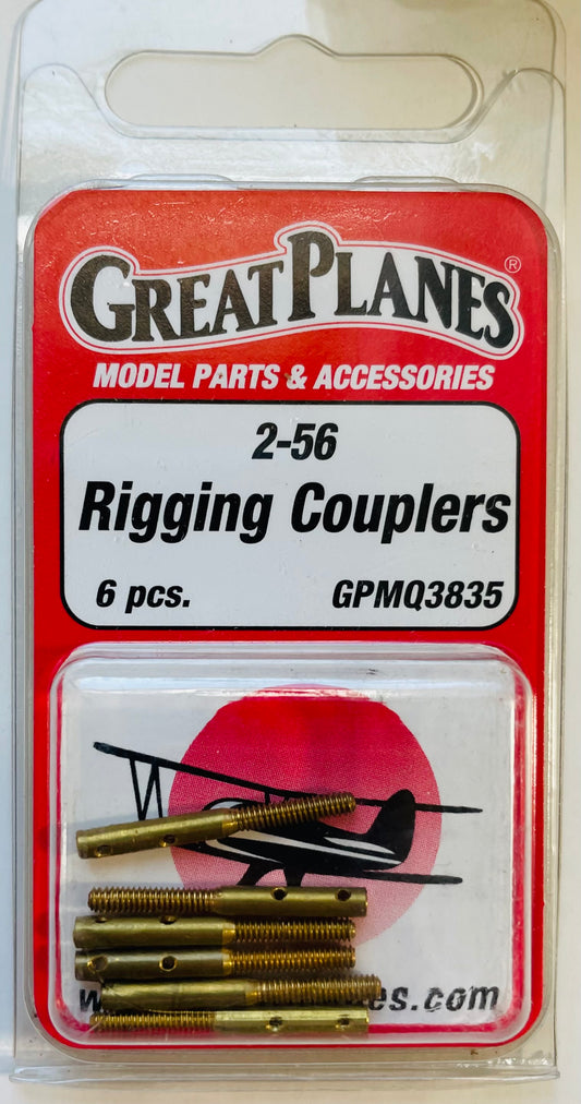 Great Planes 2-56 Rigging Couplers (6) GPMQ3835