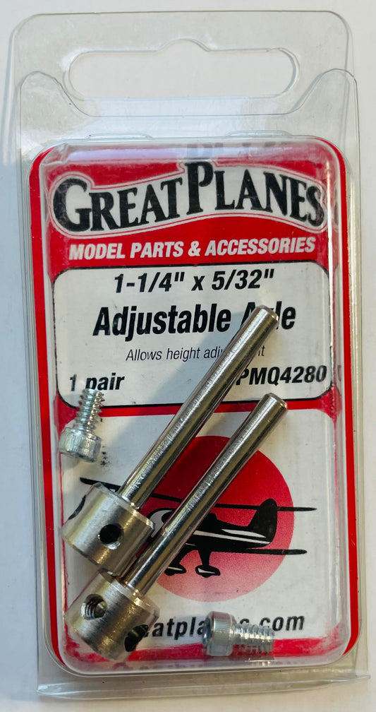 Great Planes 2" x 5/32 Adjustable Axle GPMQ4281