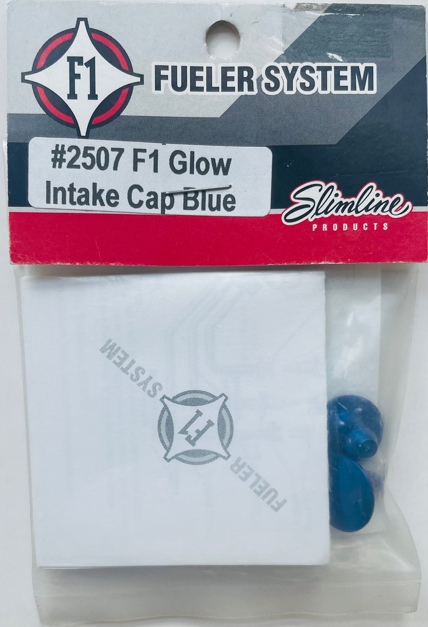 Slimline Blue F1 Aluminum Glow Intake Cap 2507